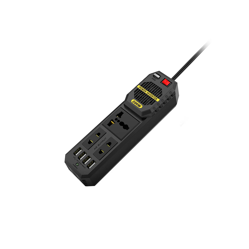 چند راهی برق گرین لیون مدل Green Lion Stark Plus Power Inverter GNSTPSBK توان 200W